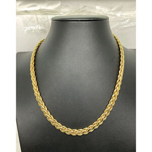 Nordstrom Goldtone Woven Chain Necklace | Made in Italy | 18" | NWOT 18"